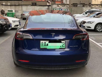 鲸牌链-京牌车长租平台-闲置京牌车长租：4000 元/月 特斯拉Model 3 四驱长续航 5座 纯电小轿车 尾号2 