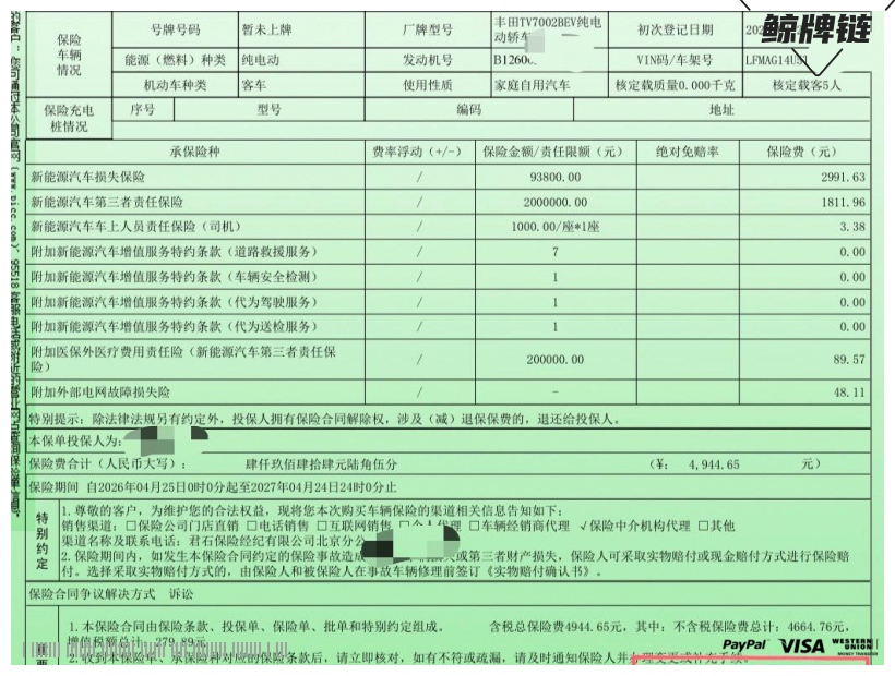 鲸牌链-京牌车长租平台-闲置京牌车长租：3600 元/月 丰田BZ3 智享家JOY 5座 纯电小轿车 尾号8 