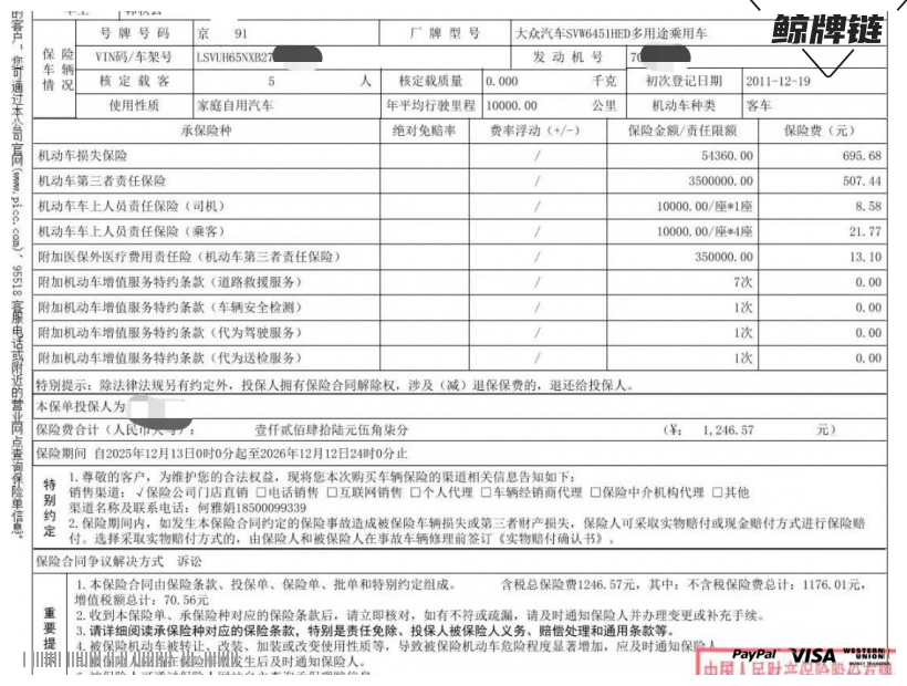 鲸牌链-京牌车长租平台-闲置京牌车长租：2500 元/月 大众途观1.8T四驱手自一体 5座 汽油SUV 尾号1 