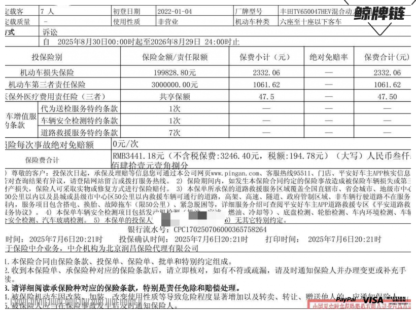 鲸牌链-京牌车长租平台-闲置京牌车长租：3900 元/月 丰田皇冠陆放HEV四驱 7座 混动小轿车 尾号0 