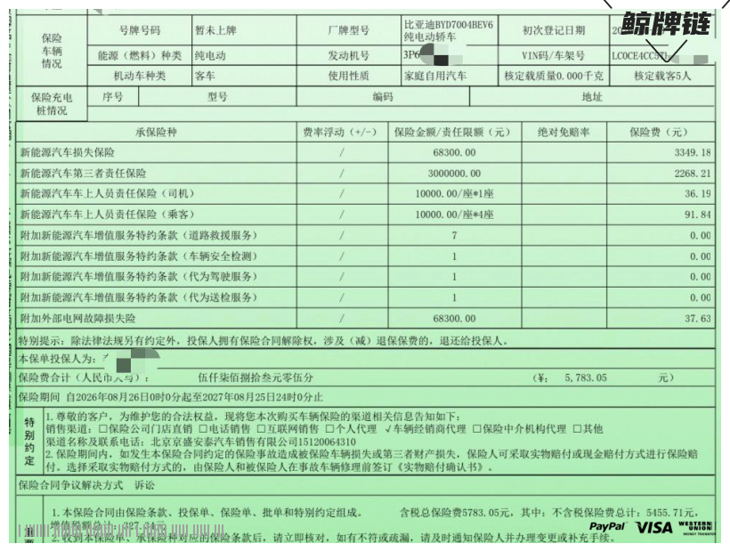 鲸牌链-京牌车长租平台-闲置京牌车长租：3000 元/月 比亚迪海豚自由版本 5座 纯电小轿车 尾号7 